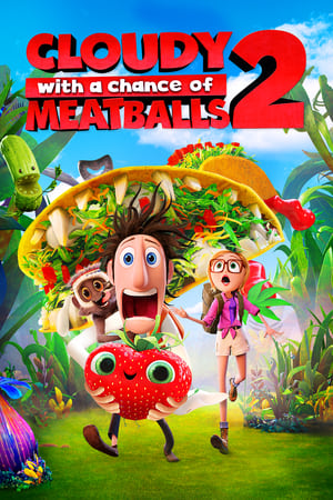 Cloudy with a Chance of Meatballs 2 2013 300MB Hindi Dual Audio BluRay Download Movie Poster