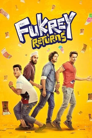 Fukrey Returns (2017) Hindi Movie 720p Hevc HDRip [550MB] Movie Poster