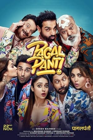 Pagalpanti (2019) Hindi Movie 720p HDRip x264 [1.1GB] Movie Poster