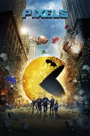 pixels 2015 Hindi Dual Audio 480p BluRay 350MB Esubs Movie Poster