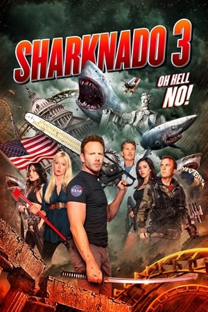 Sharknado 3 Oh Hell No (2015) 100mb Hindi Dual Audio movie Hevc BRRip Download Movie Poster