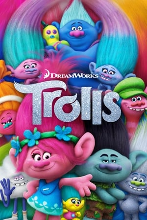 Trolls 2016 Dual Audio (Hindi) 720p BRRip 800MB x264 Movie Poster